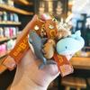 7th Generation Bicycle Dolphin Shark Capybara Keychain Doll Machine Gift Premium Cartoon Cute Dolphin Hanging