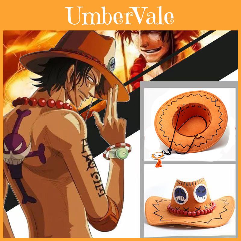 Colorful One Piece Portagas D Ace Hat For Kids And Adults