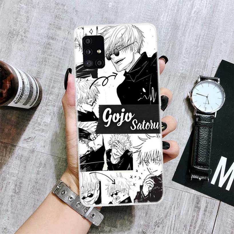 

Чехол для телефона Jujutsu Kaisen Gojo Satoru для Samsung Galaxy A52 A53 A12 A13 A22 A23 A32 A33 A72 A73 A42 A02S A03S 5G A50S, чехол Coq Samsung A70S