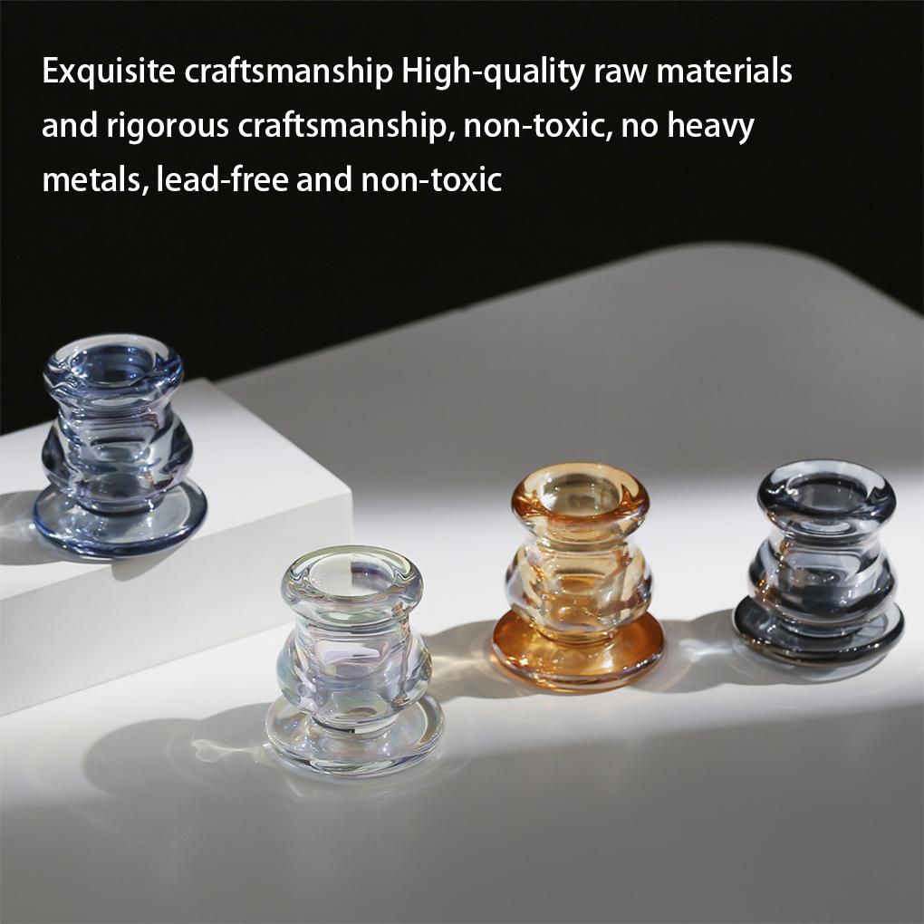 Glas Kerzenständer Ornamente Indoor Handwerk Dekoration Einfarbig Home Restaurant Bar Kerzenhalter Dekor Szene Layout Zubehör