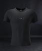 PHERMENON Muscle Fit Quick-Dry Logo Short Sleeve - Black