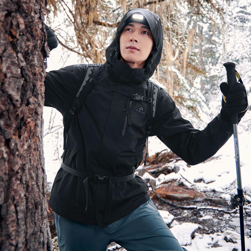 Tuoluzhe 3-in-1 Waterproof Windproof Outdoor Jacket with Fleece Liner