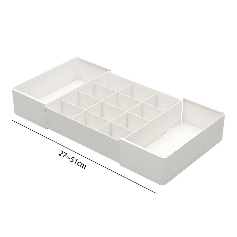 Custom Plastic Drawer Separator Box Extendable Style For Utensils Jewelry Cosmetics Management