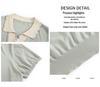 2026 Stylish Ice Silk Knit Lapel T-Shirt for Middle-Aged and Elderly Moms - Summer Short-Sleeve Top