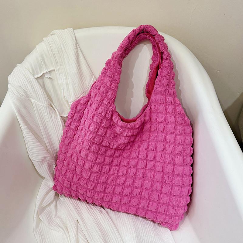 Trendy And Stylish Cotton Bucket Tote Bag For Women Chic Casual Design And Versatile Use