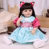 Bambola Reborn Realistica da 55 cm, Bambola Ragazza Full Silicone Vinile, da Bagno, Bambole per Neonati, Compagni di Gioco per Bambini, Decorazioni di Natale Halloween, Regali