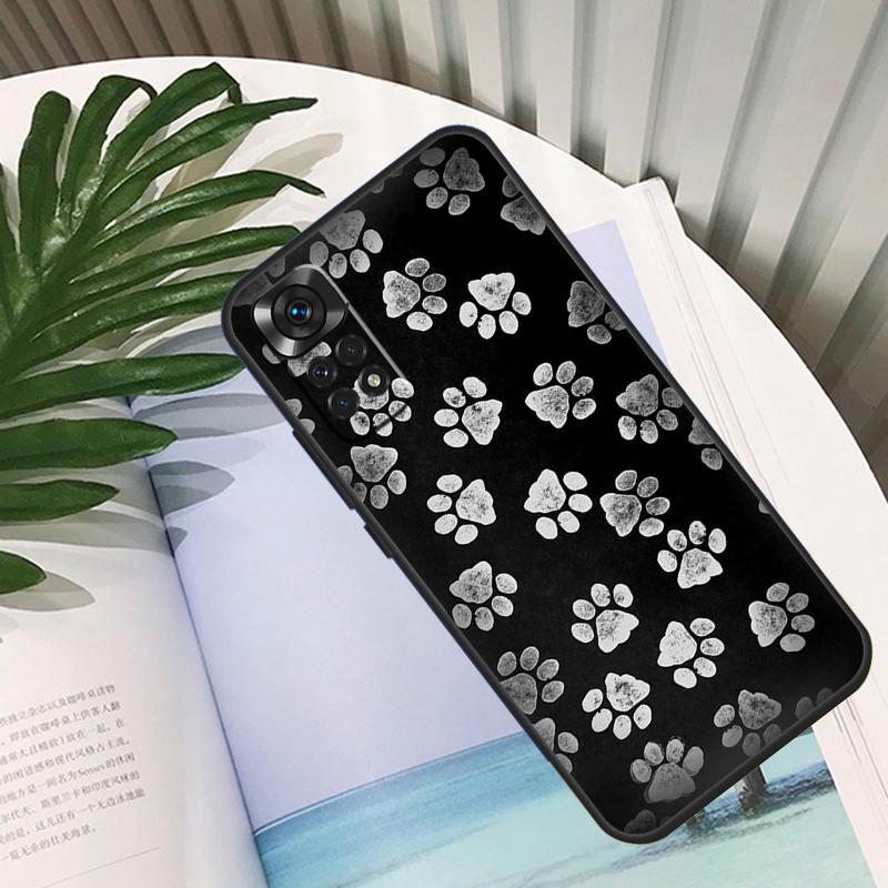 Dog Paw Case For Xiaomi Redmi Note 9 8 10 11 12 Pro Note 11S 10S 9S Redmi 12C 9C 10A 10C Back Cover