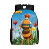 Maya The Bee With Flowers Cartoon Kid Backpack for Kids Girls Boys Backpacks Cartoon Kindergarten Child School Bag