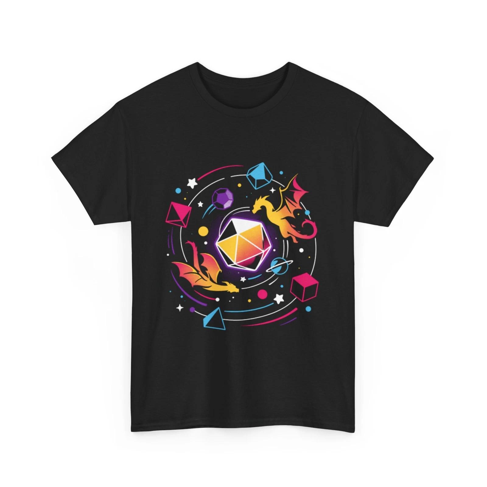 

Dice T-Shirt | Dragon Dice Solar System Shirt | RPG Dice Shirt S