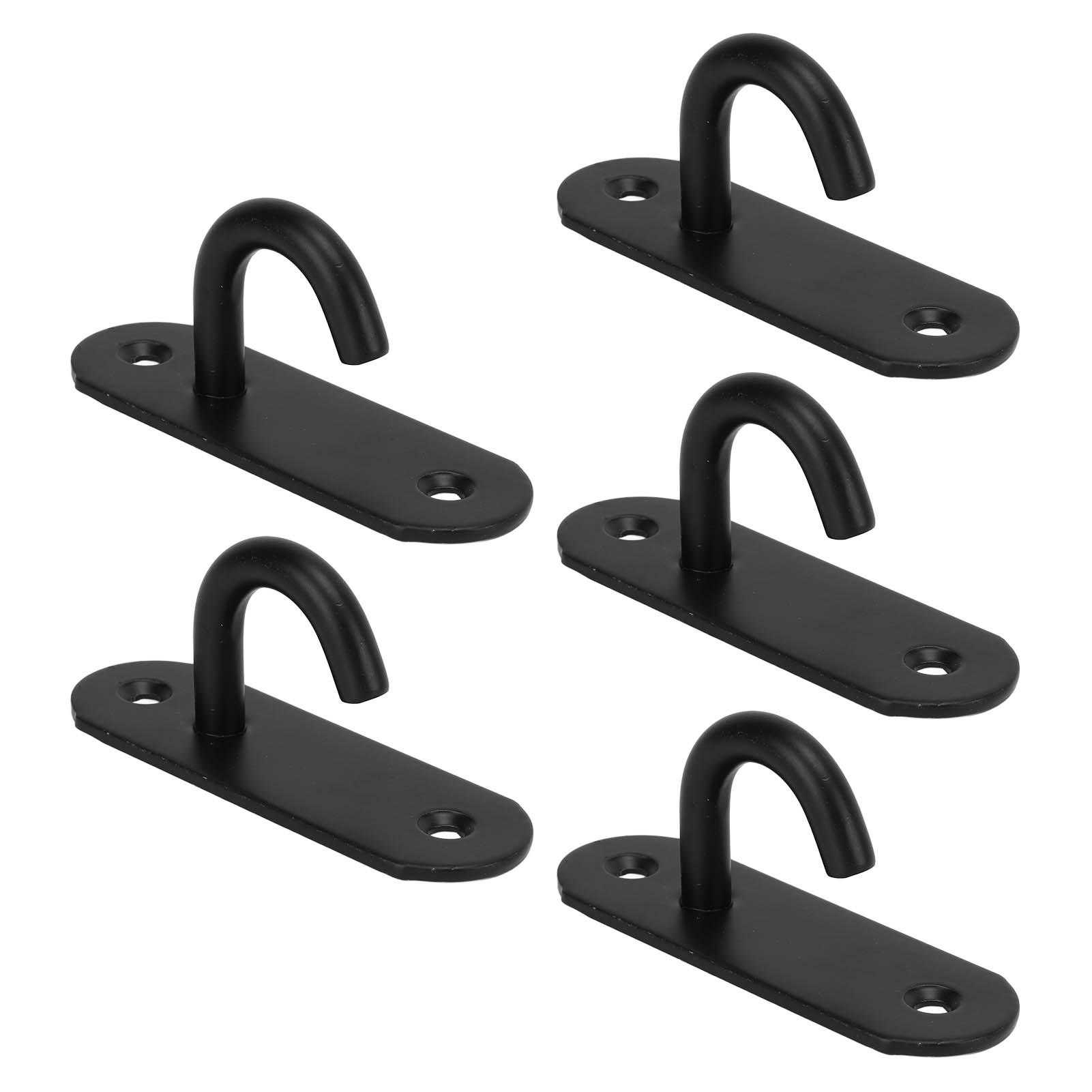 

5pcs Ceiling Hook Pad Thickened Black Stainless Steel Baking Painting Fixing Eye Pad for swing