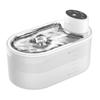 Ceramic Cat Water Fountain with Stainless Steel Circulation