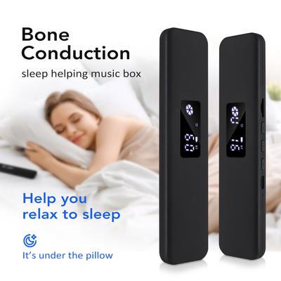 Alto-falante Bluetooth de Condução Óssea Sob o Travesseiro Barra de Som Auxiliar de Sono Sem Fio Display LED Leitor de Música MP3 Cartão TF Desligamento Programado
