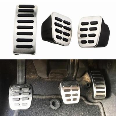 Stainless Car Pedal Cover For Volkswagen VW Ibiza 6K 6L 6J Skoda Fabia Polo 9N 6R Bora Golf MK4 IV Clutch Gas Brake Pedals Pads