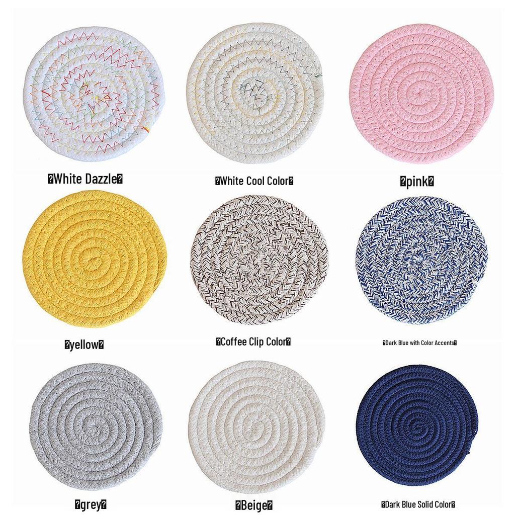 Cotton Rope Heat Insulation Table Mat & Coaster Set