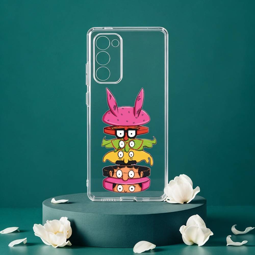 B-Bob's B-Burgers-RS Phone Case For Samsung Galaxy S24 S25 S23 S22 S21 Plus S24 S25 Transparent Cover Case