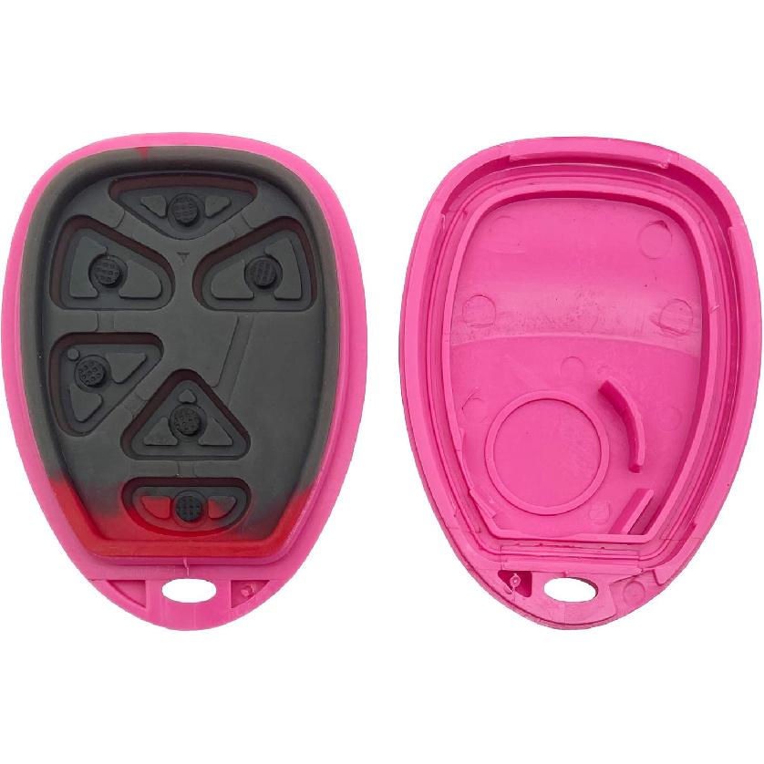 Replacement Key Fob Shell Keyless Entry Remote Car Key Fob Case Fits for Chevy Tahoe Suburban Cadillac Escalade GMC Yukon 2007-2014 6 Buttons Pad