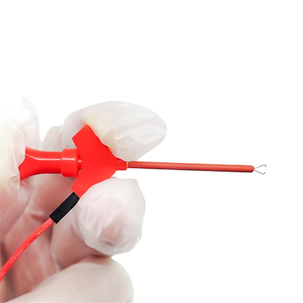 2025+ Multimeter Test Hook Clip Mini IC Hook Test Clip with Leads To 2mm Hole Socket High Quality Test Cable Parts