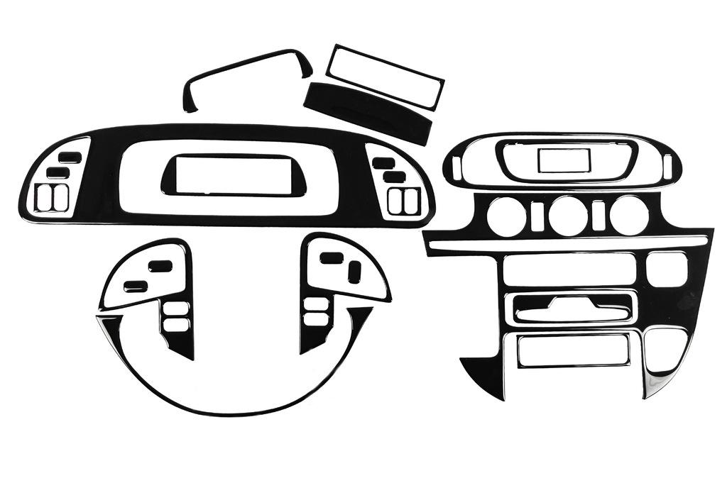 

(cdi, 2000-2006) Накладки на панель (Meric) Черный рояль для Mercedes Sprinter W901/902/903/904/905