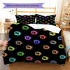 Among Us Pattern Bedding,Quilt Set Quilt Cover Pillowcase Home Birthday Gift (1 * Duvet Cover + 2 * Pillowcase, Without Core)