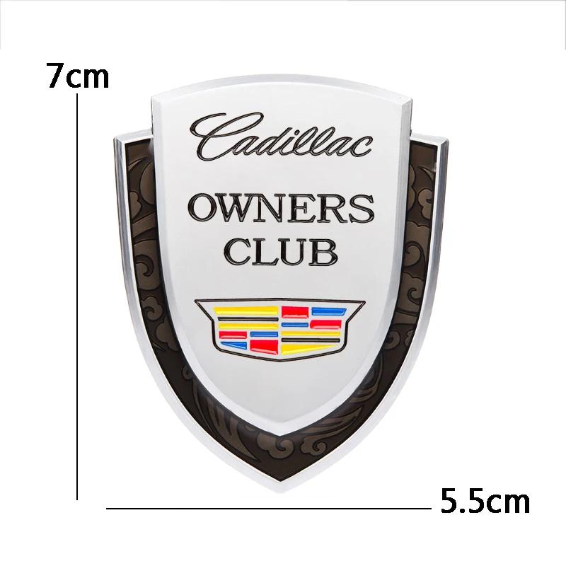 Car Logo Shield Emblem Badge for Cadillac Seville XT4 CT4 CT5 ATS SLR STS EXT CTS Escalade Coupe Auto Side Sticker Accessories
