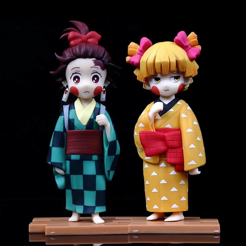 Demon Slayer Kamado Tanjirou Agatsuma Zenitsu  PVC Figure Toy PVC Figure Collection Model Toy