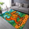 1PC Funny Aliens and Dinosaurs Carpet for Living Room Bedroom Bathroom Mat Creative Doormat Sofa Home Decor Large Size