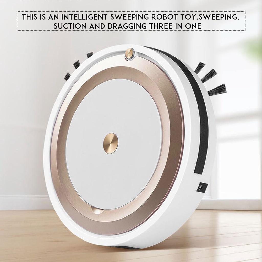 3-in-1 Multifunktions-Kehr-Wischroboter-Staubsauger Wiederaufladbarer Trocken-Nass-Mopp-Staubsauger Starke Saugkraft Zuhause