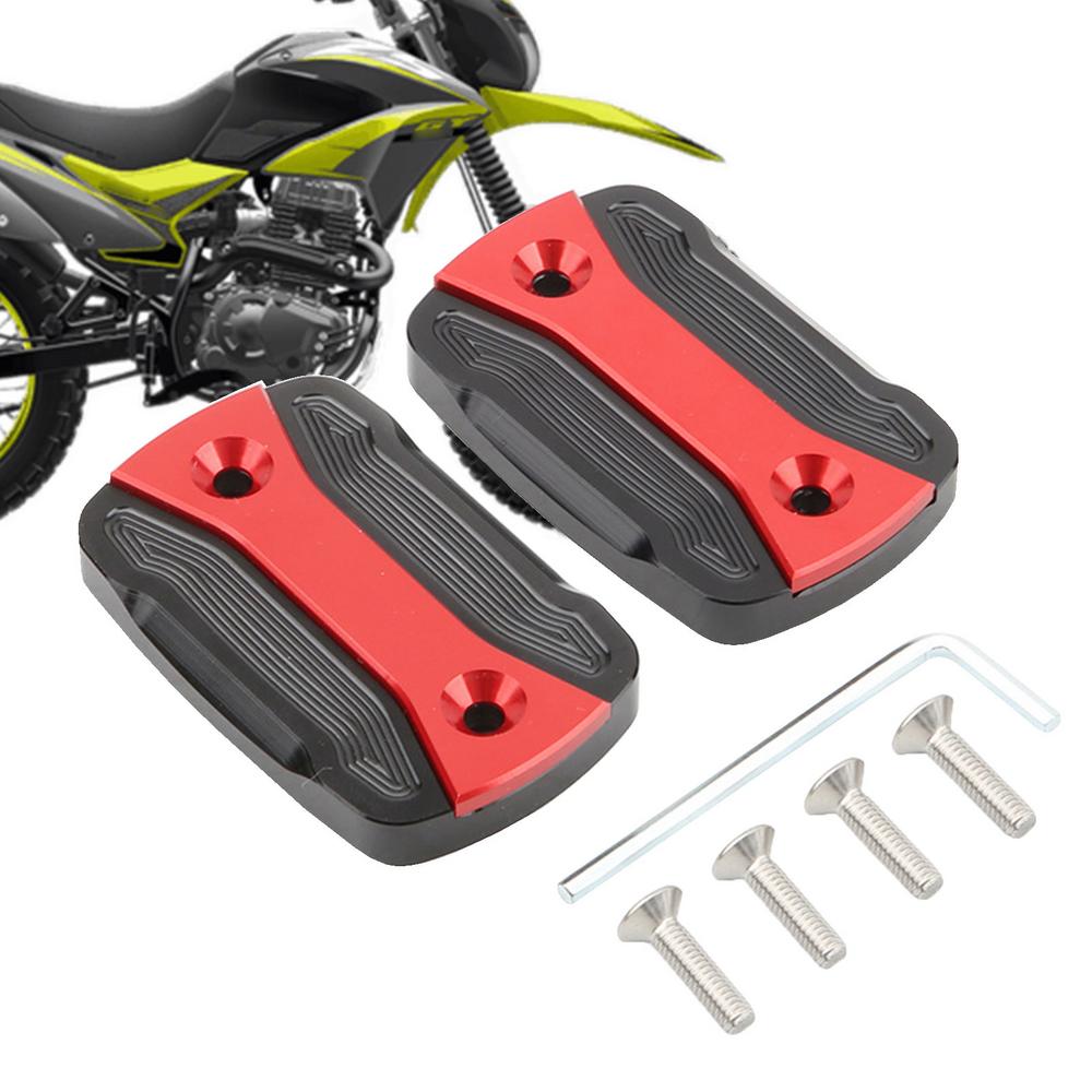 Motorcycle Brake Oil Bottle Cover Replacement Aluminum Alloy Tank Protector Tank Protector Motorcycle Brake Fluid Pump Oil Guard