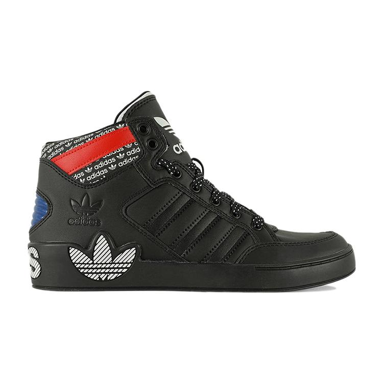 adidas Originals Hardcourt Casual Mid Top Kids' Skateboarding Shoes Black Red Blue Kids' FV5466