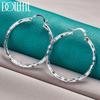 925 Sterling Silver Round Earrings Fashionable Wedding Jewelry