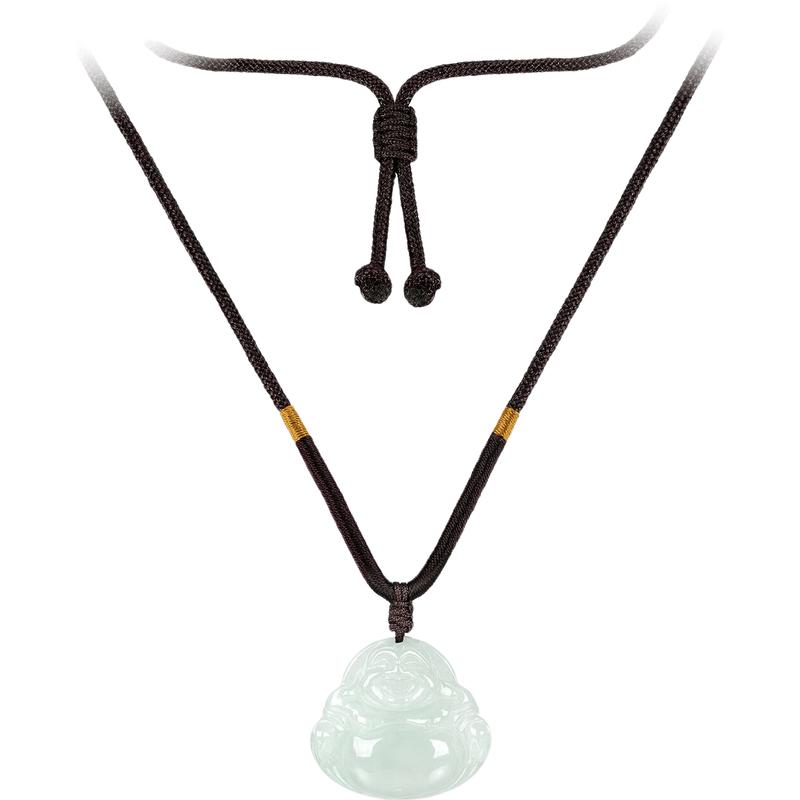 Lukfook Jewellery Happy Buddha Jade Pendant