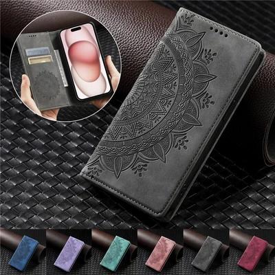 Flip Leather Wallet Phone Case for iPhone 15 Pro Max 14 Plus 13 12 for Samsung Galaxy S24 S23 Ultra S22 S21 S20 FE A15 A54 A3 A14 A53 Flip Bag Cover