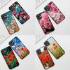 Cover for Samsung Galaxy S22 S21 S20 Fe Ultra S9 Plus + A13 A22 M21 M31 M55 M15 Phone Case Peony Rose Poppys Flower Bloom