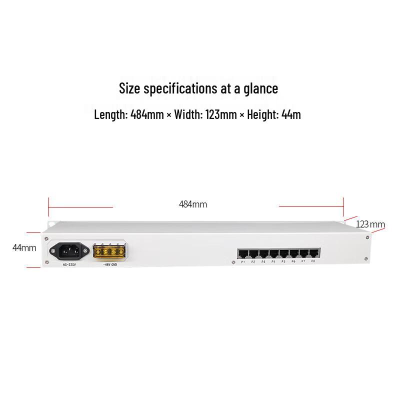 Guangyuxingzhou 4-Channel PCM Voice and Ethernet Fiber Optic Multiplexer
