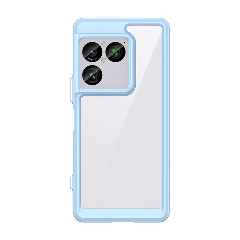 For Sony Xperia 1 VIII Transparent Hard PCCase For Sony Xperia 1 VIII Candy Color Frame TPU Silicone Shockproof Cover Bumper