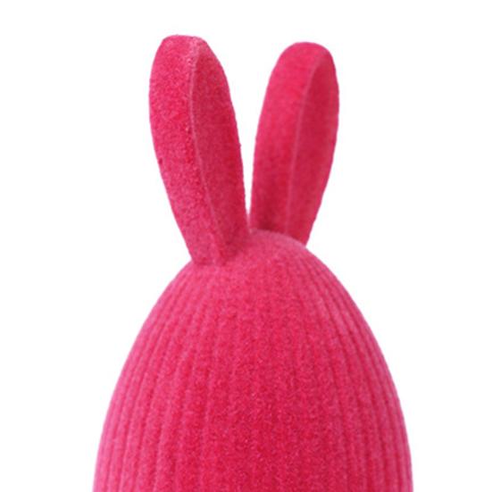 Resin Flocked Easter Bunny Egg Figurine Spring Party Tiered Tray Centerpiece for Tabletop Entryway Home Decor