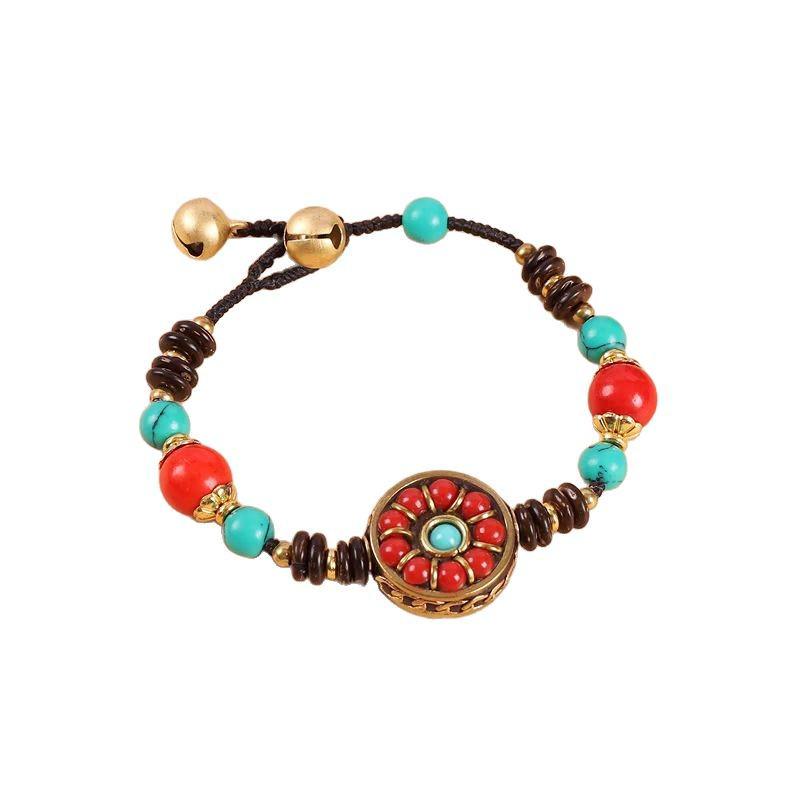 Top-Selling Tibetan Ethnic Multi-Treasure Bracelet: Trendy, Versatile, Retro Woven Style for Women