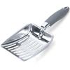 Large Stainless Steel Cat Litter Scoop - Durable Poop Scooping Tool for Pet Owners