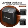 For Volvo Car Hanging Trash Bin Storage Box Auto Accessories S60 S80 S90 C30 XC40 XC60 XC70 XC90 V40 V60 V90 T6