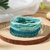 Boho Perlenarmband Instagram-inspiriert Nischenstil Farbblock-Stapelarmband-Set