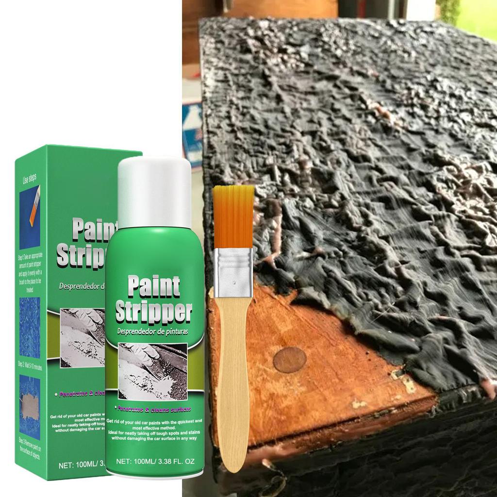 Efficient Automotive Paint Stripper 3.38Oz Traceless Cleaning for Use on Metal Wood Glass Dried Paint Remover