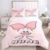 Custom Textile Pooh Rabbit Bedding 3 Piece Set HD Print Duvet Cover Pillowcases for Teens Adult Bedroom Decoration