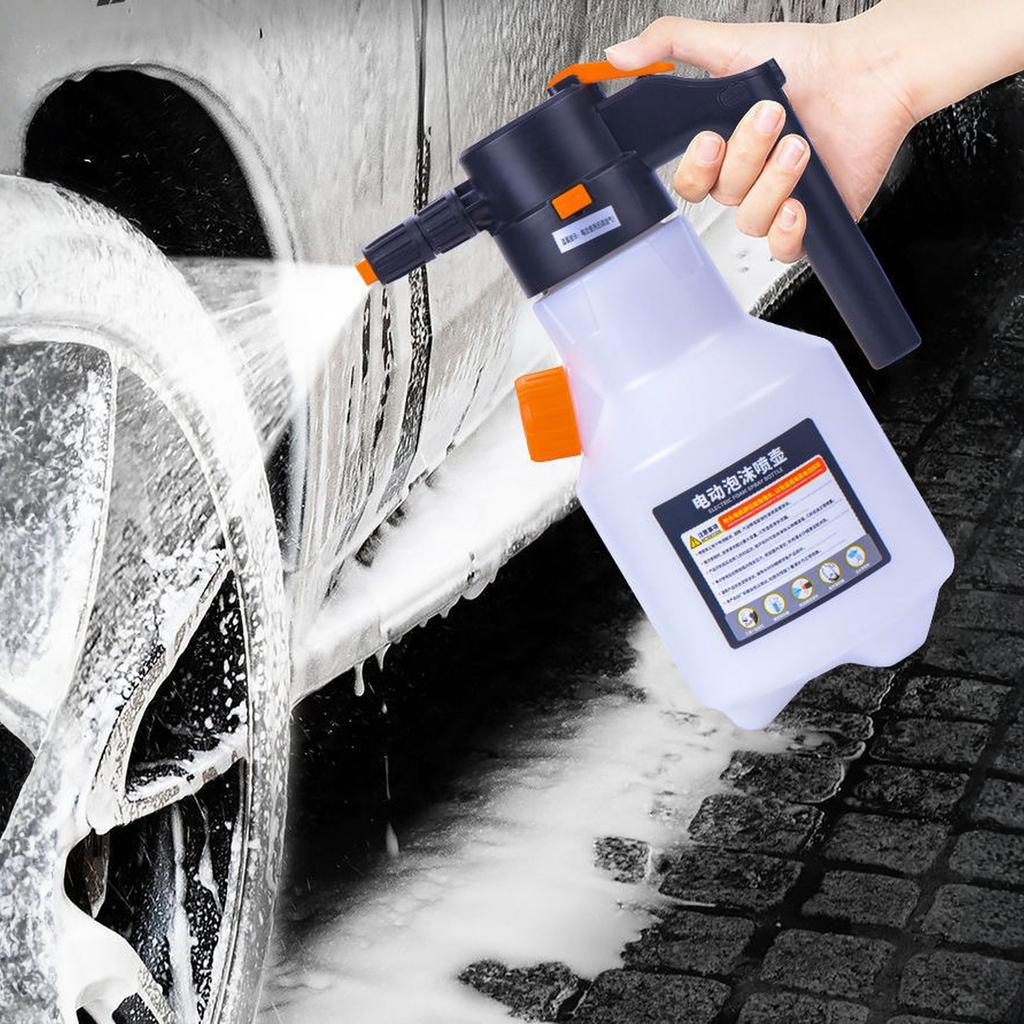 Electric Foam Sprayer with USB Charge, 2L Pressurized Sprayer for Home, Garden and Car Beauty and Cleaning