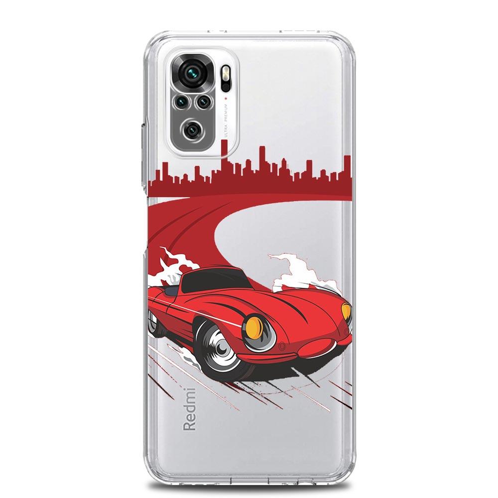Japan JDM Drift Sportwagen Neue Quadratische Klare Handyhülle Für Xiaomi Redmi Note 12 11 9S 9 8 10 Pro+ 7 8T 9C 9A 8A K40 Gaming Hülle