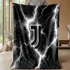 Juventus FC Theme blanket Soft Flannel Blanket Plush Throw Blanket Cozy Sofa Bed Blanket for Home Decor