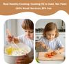 Ensemble de cuisine réel Jouets éducatifs en bois pour enfants Couteaux de sécurité Ensemble de pâtisserie Accessoires de cuisine Pour garçons filles Outils de cuisine Montessori
