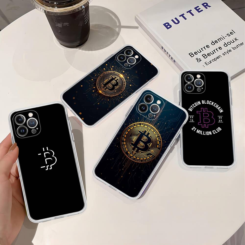 Bitcoin Phone Case For IPhone 17 16 15 14 13 12 11 Pro Max Plus Soft Cover Personalized DIY