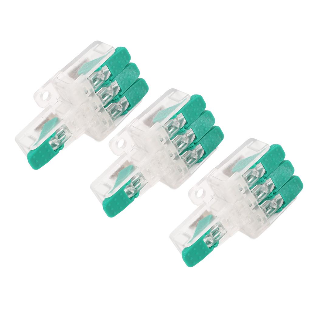 10 Pcs Connecteur de Fil Y613G 1 Entrée 3 Sorties Connecteur de Conducteur de Fil Ignifuge pour 10 à 20AWG 41A