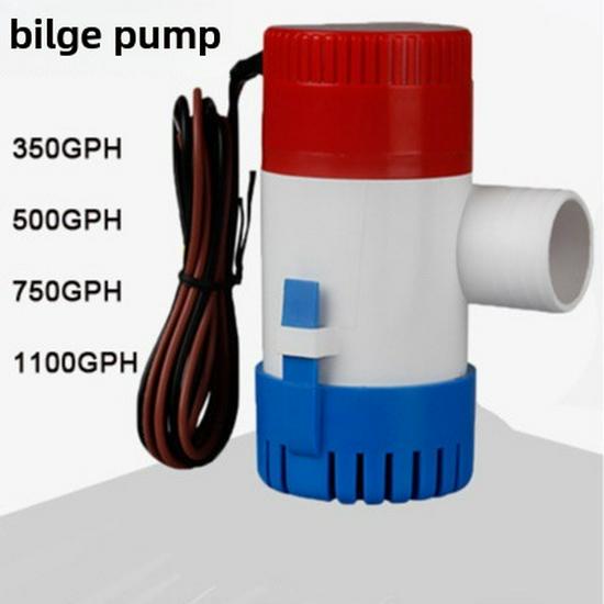 

12V Bilge Water Pump for Yachts & Fish Ponds - 500/750/1100 GPH 1100GPH- 24V