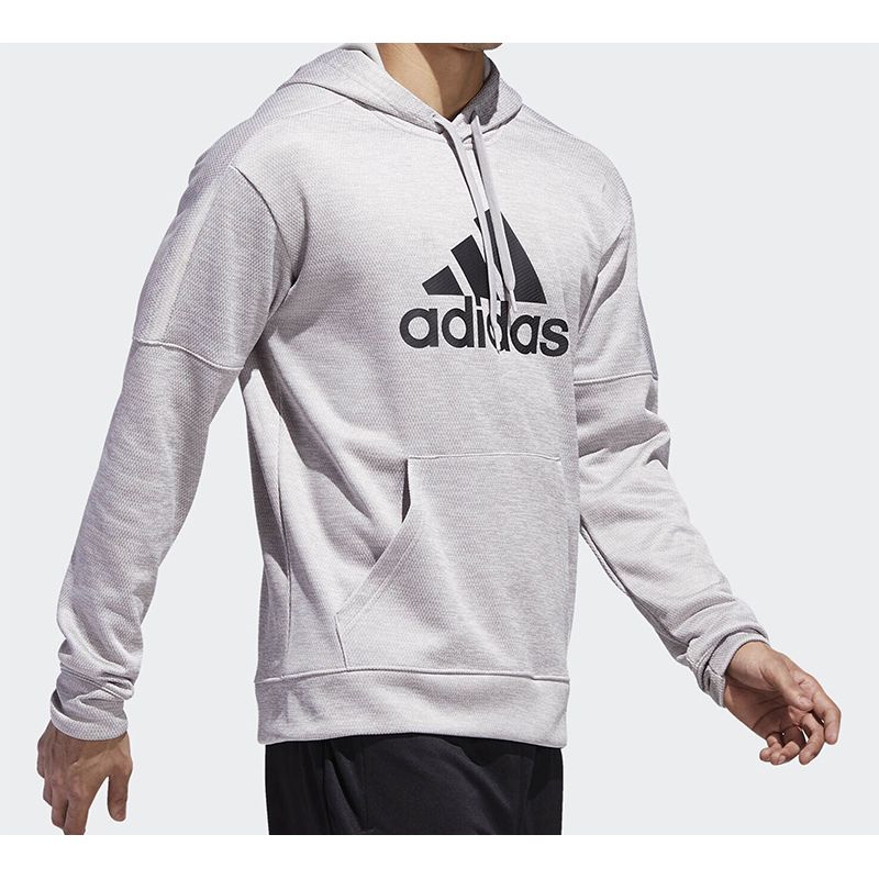 adidas Originals Men's Large Logo Pullover Hoodie Grey DH9017